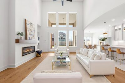 Bright, move-in-ready interior of a home for sale in Katy, Texas.